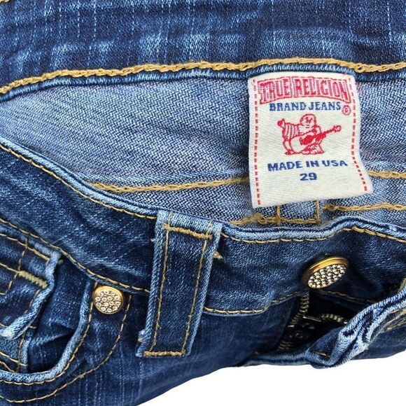 TRUE Religion Jeans Size 29 BECKY Blue - Picture 3 of 8